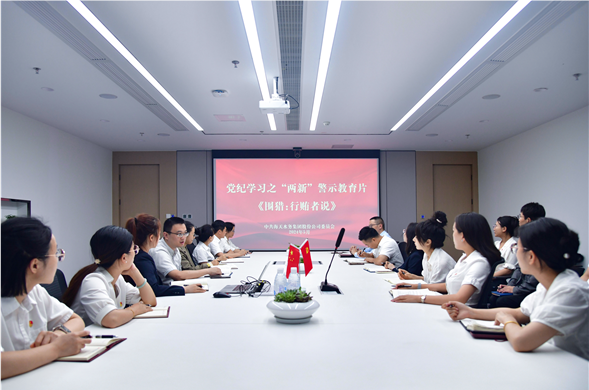 美狮贵宾会集团党委组织集中观看党纪学习警示教育片